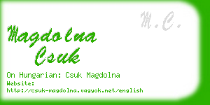 magdolna csuk business card